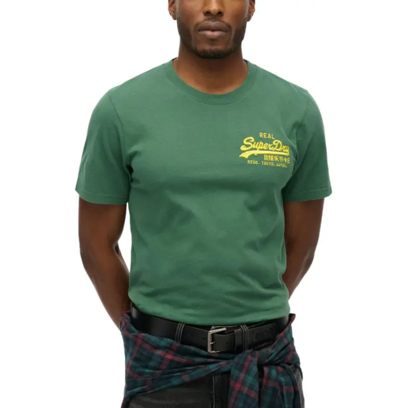 SUPERDRY T Shirts Men Green-3