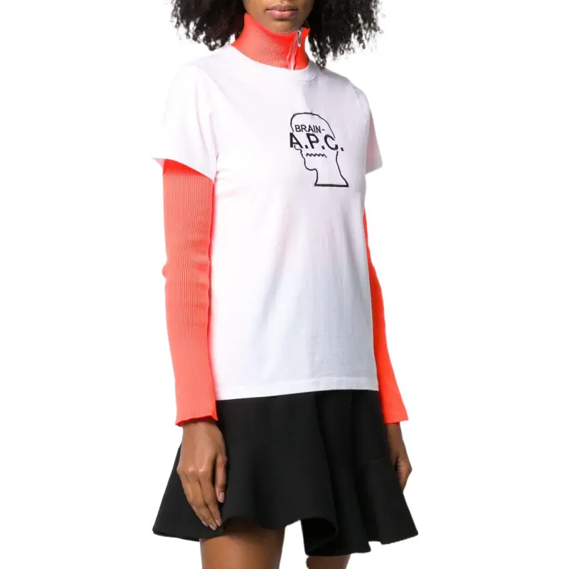 A.P.C x Brain Dead T Shirt Women's White-3