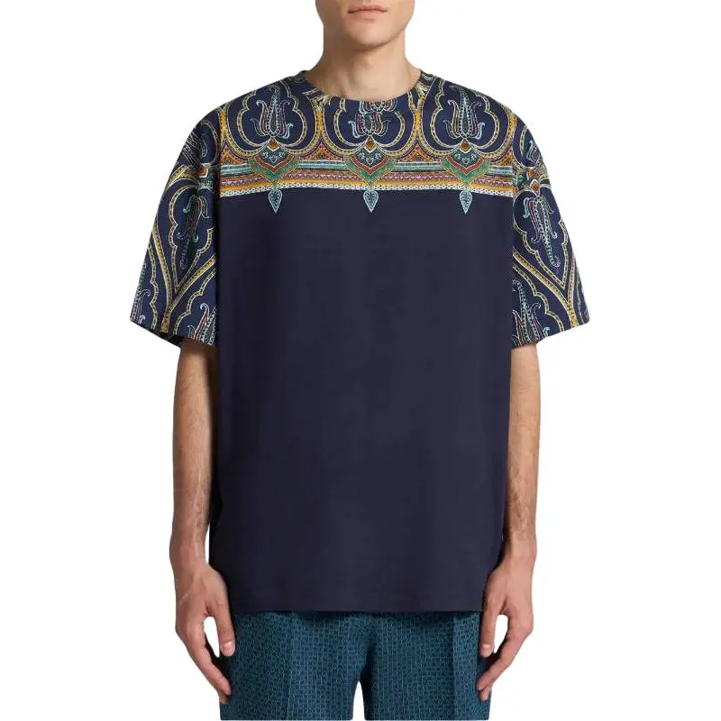 ETRO Paisley Printed Crewneck T Shirt-1
