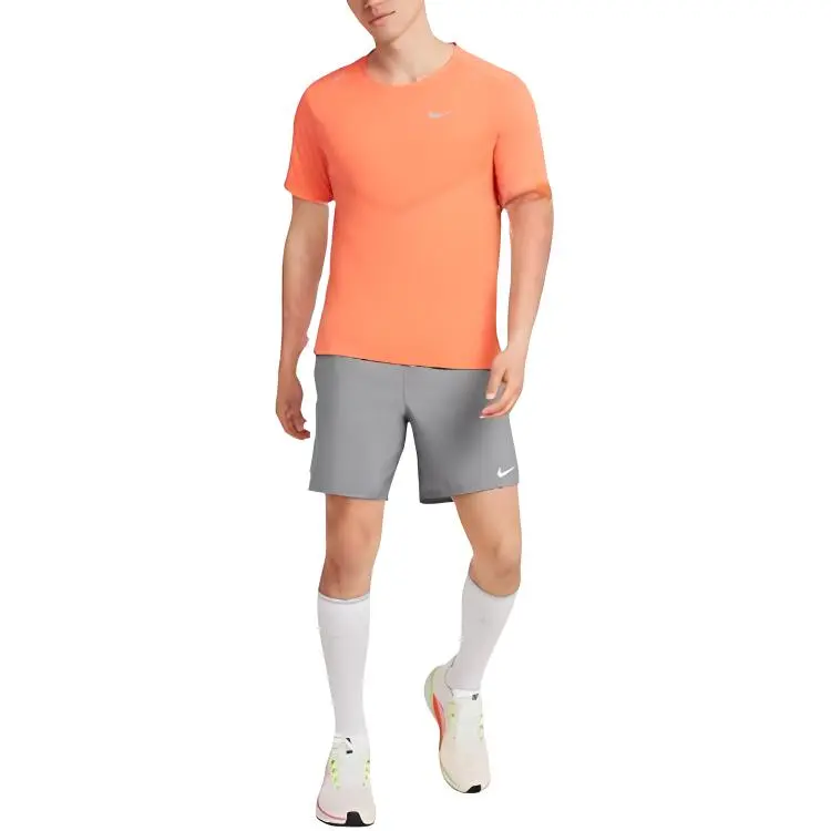 Nike T Shirts Men Orange-4