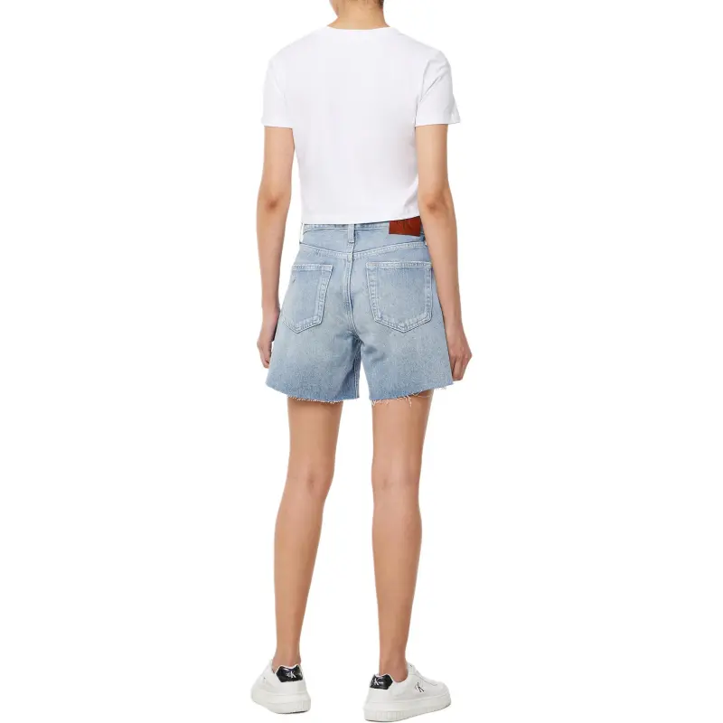 CALVIN KLEIN Denim Shorts Women's Light Blue-4