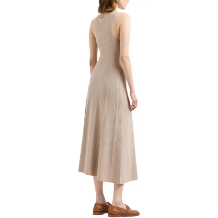 EMPORIO ARMANI Seamless Links stitch Knit Long Dress-3