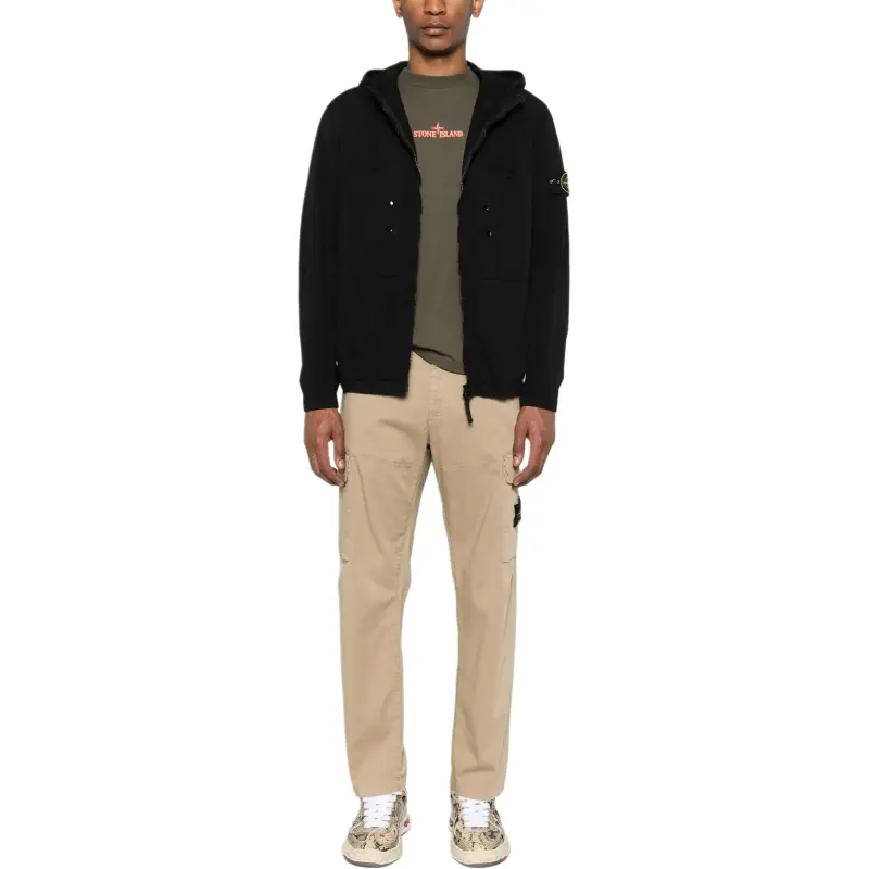 STONE ISLAND Logo embossed T shirt-2