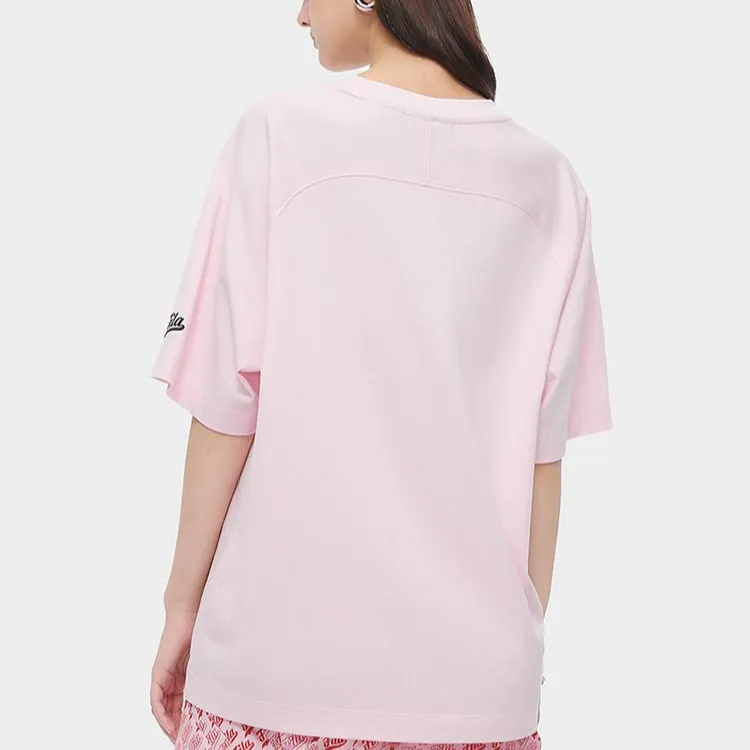 FILA FUSION T Shirt Women's Warm Sun Pink-4
