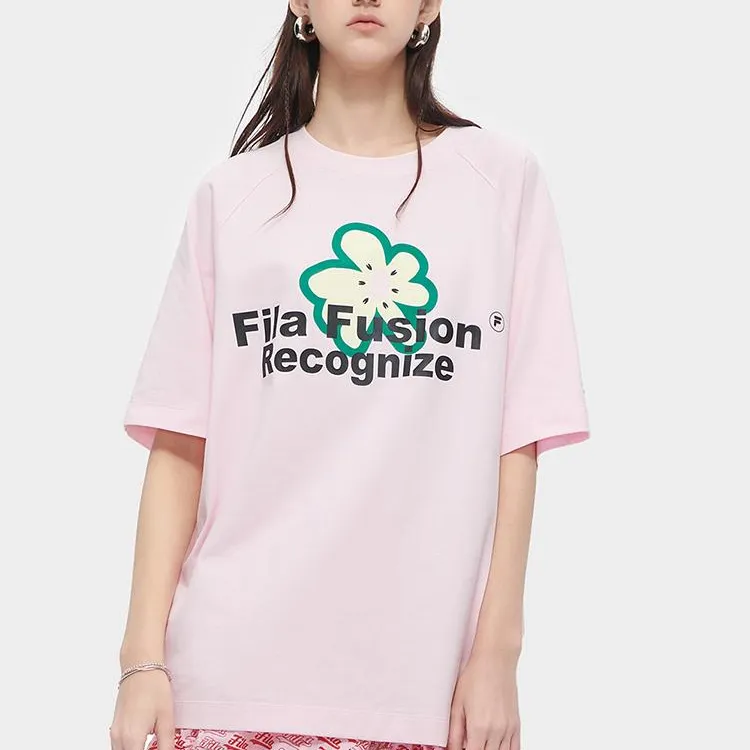 FILA FUSION T Shirt Women's Warm Sun Pink-2