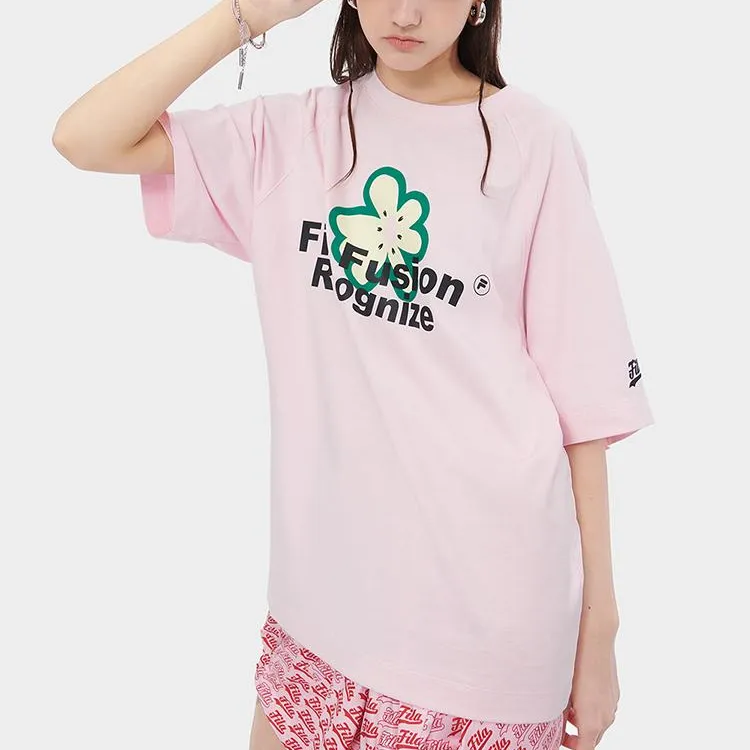 FILA FUSION T Shirt Women's Warm Sun Pink-3