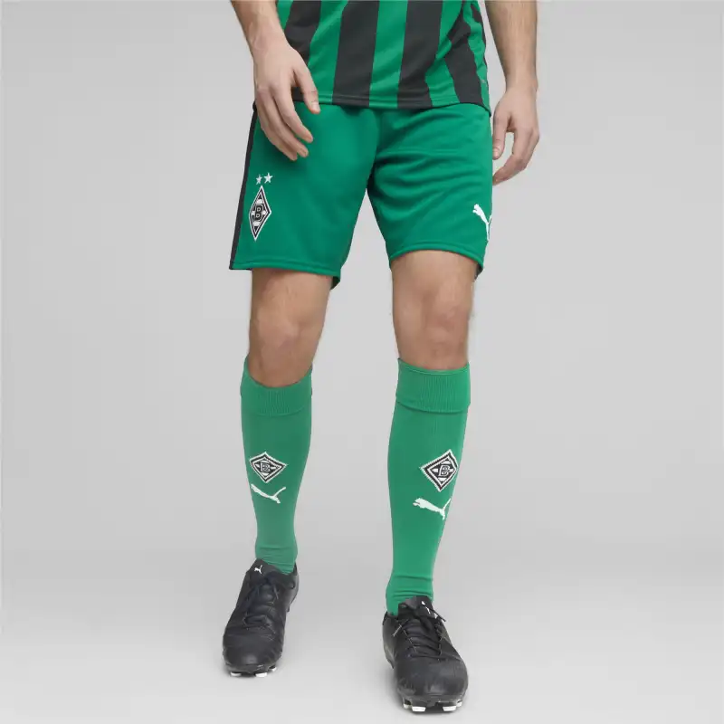 PUMA Borussia Mönchengladbach Football Shorts Soccer Bottoms Men's Power Green-2