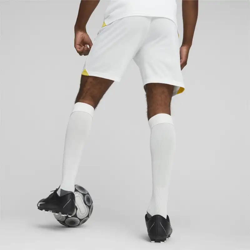 PUMA RC Lens Football Soccer Bottoms Men's White Yellow-3