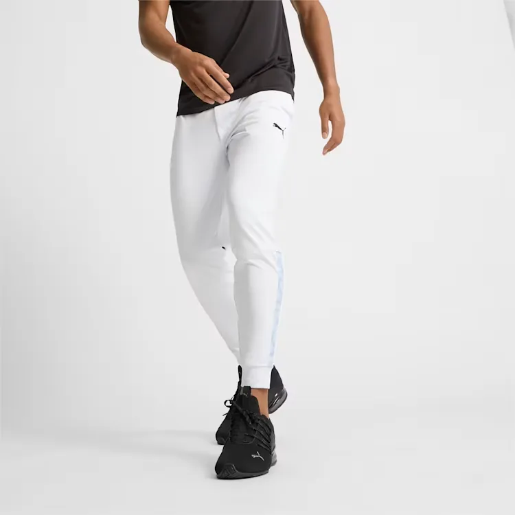 PUMA Train Off Season Knitted Sports Pants Men's Silver Mist-2