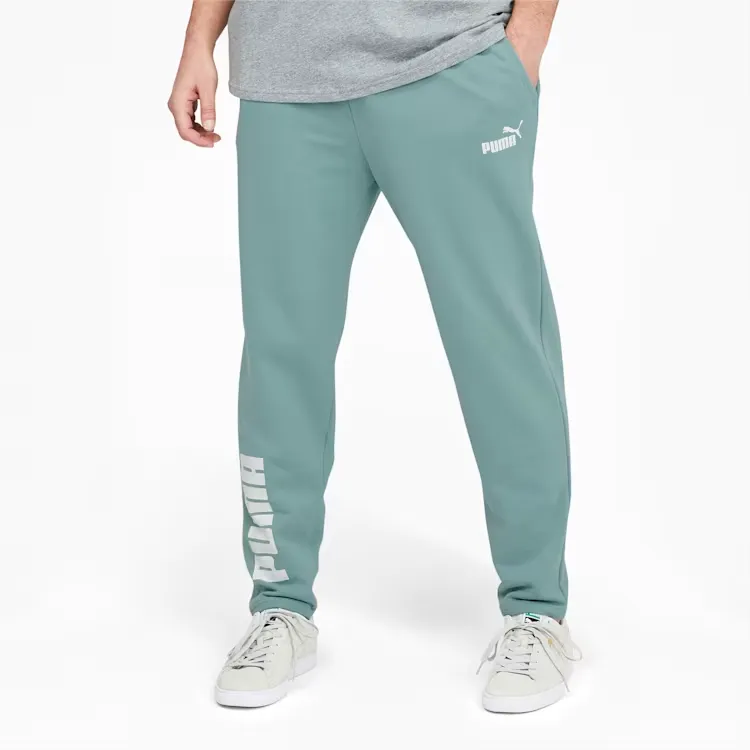 PUMA Power Colorblock Casual Pants Men's Mineral Blue-2