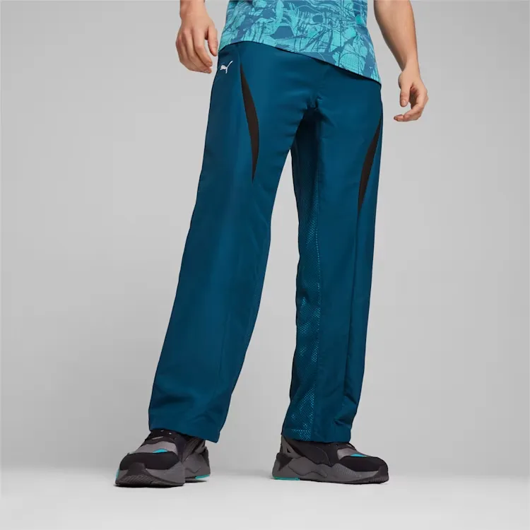 PUMA Mercedes-AMG Petronas F1® Motorsport Statement Woven Pants Casual Pants Men's Ocean Tropical-2