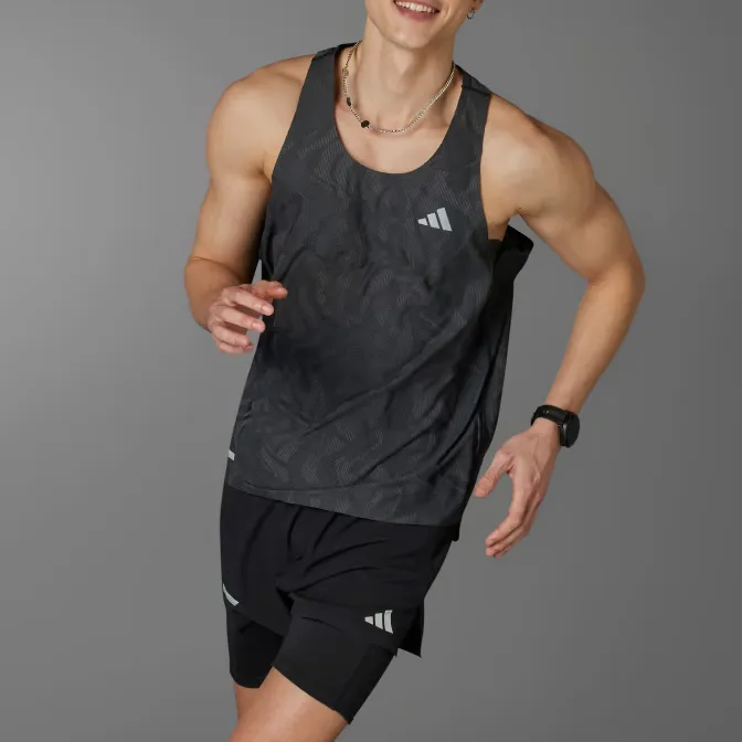 Adidas Free Shipping With AdiClub Ultimate Engineered Running Singlet-1
