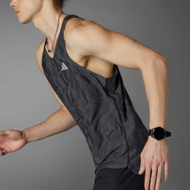 Adidas Free Shipping With AdiClub Ultimate Engineered Running Singlet-3