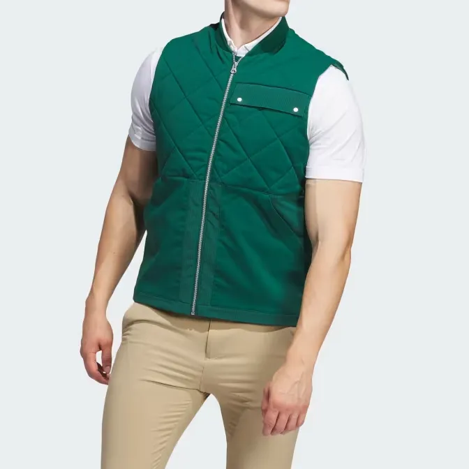 Adidas GO TO QUILITED DWR Vest Men's Preppy Green-1
