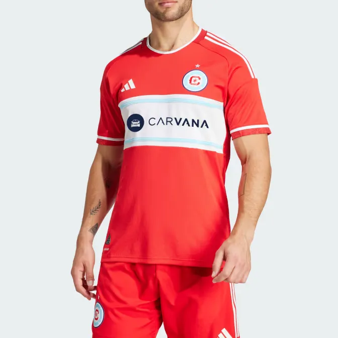 Adidas Free Shipping With AdiClub Chicago Fire 24/25 Home Authentic Jersey-2