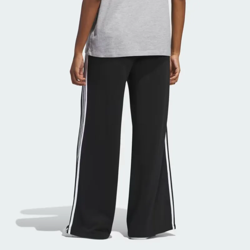 Adidas Originals Adicolor 3 Stripes Loose French Terry Wide Leg Pants-2