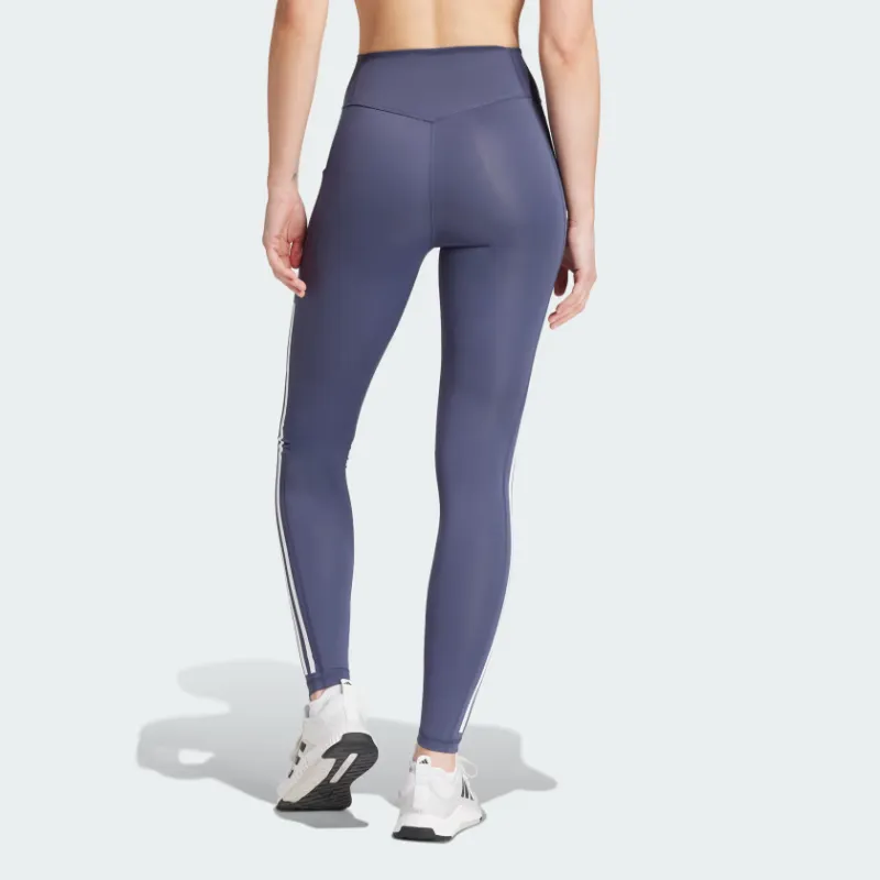 Adidas Free Shipping With AdiClub Optime 3 Stripes Full Length Leggings-1