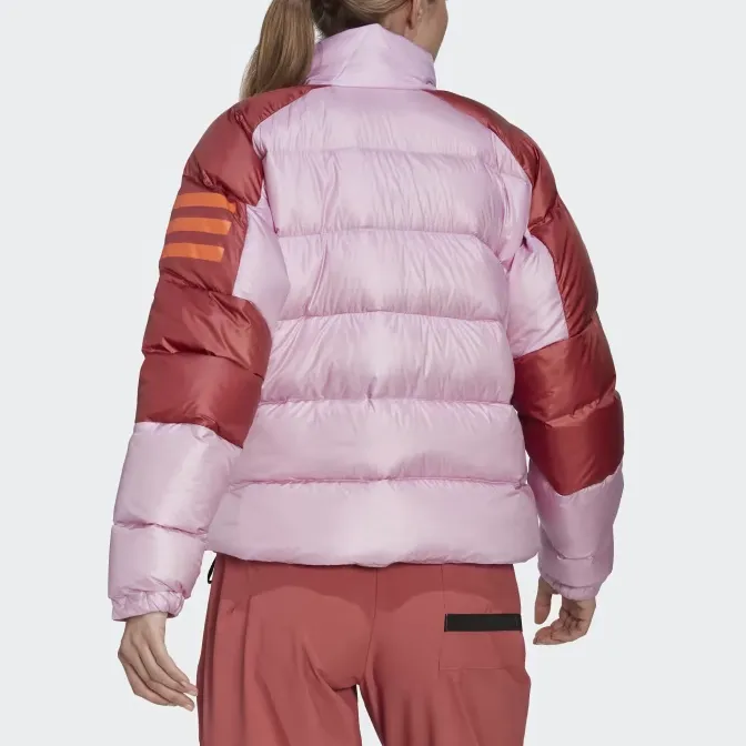 Adidas TERREX UTILITAS DOWN JACKET Down Jacket Women's Precious Qisi Lilac/Magic Red-3