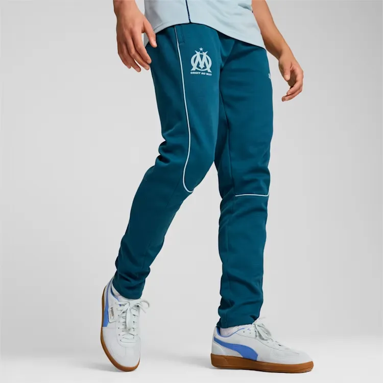 PUMA Culture Maker Crew Olympique De Marseille Casuals Casual Pants Men's Blue-2