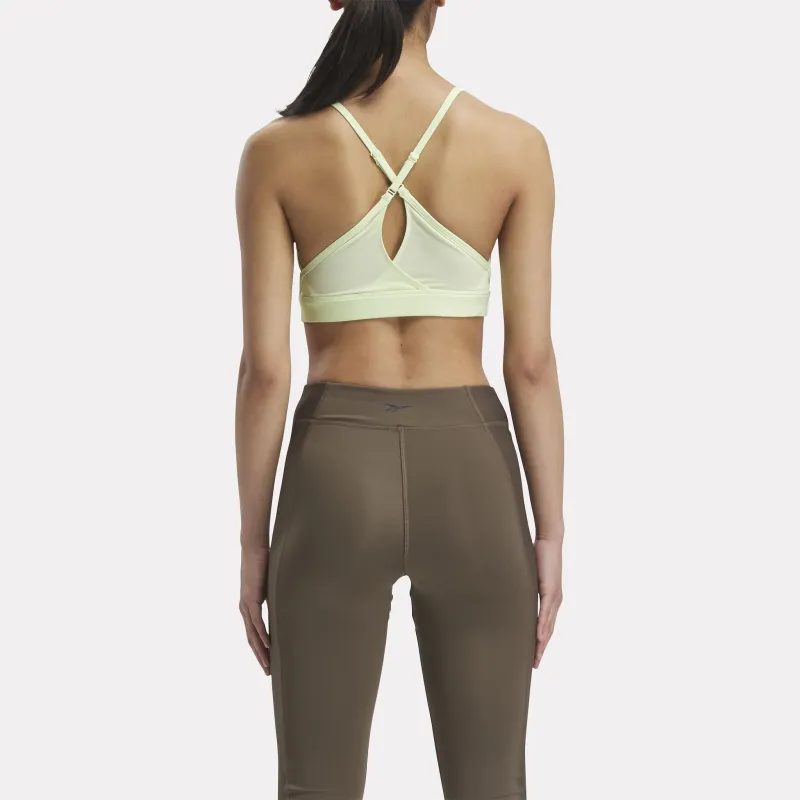 Reebok Lux Strappy Sports Bra Sports Underwear Women's Mandarin Orange Shiny-3