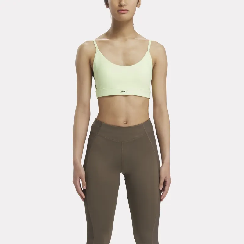 Reebok Lux Strappy Sports Bra Sports Underwear Women's Mandarin Orange Shiny-2
