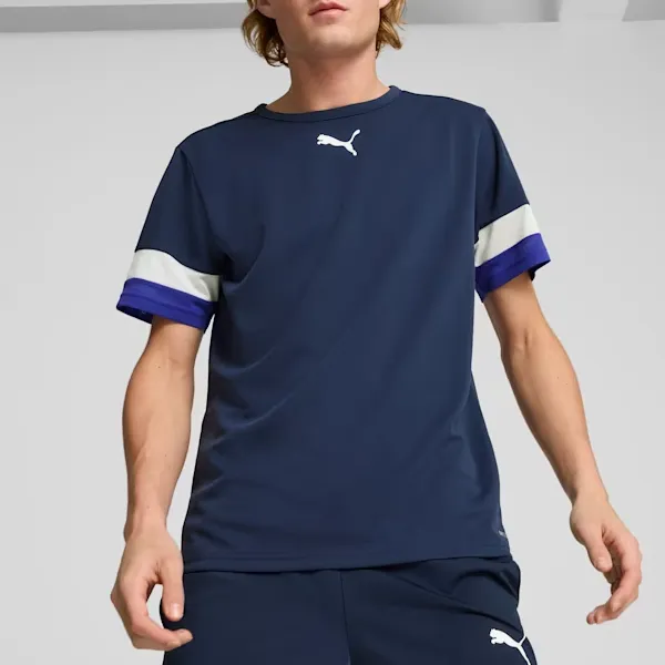 PUMA SS24 Soccer Jersey Men's Blue White Black-2