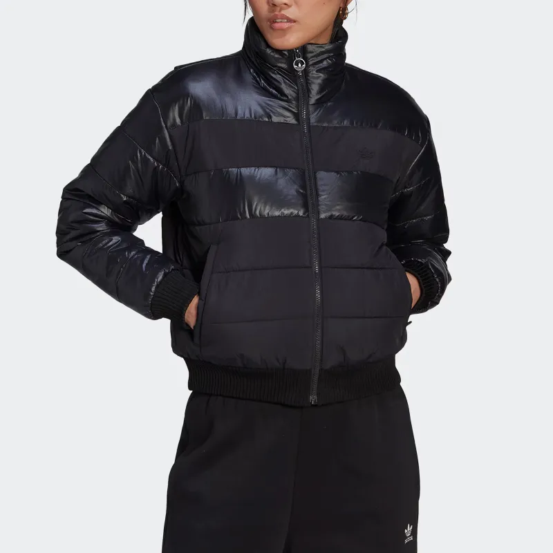 Adidas Blocked Jacket Puffer Jacket Women's Black-1