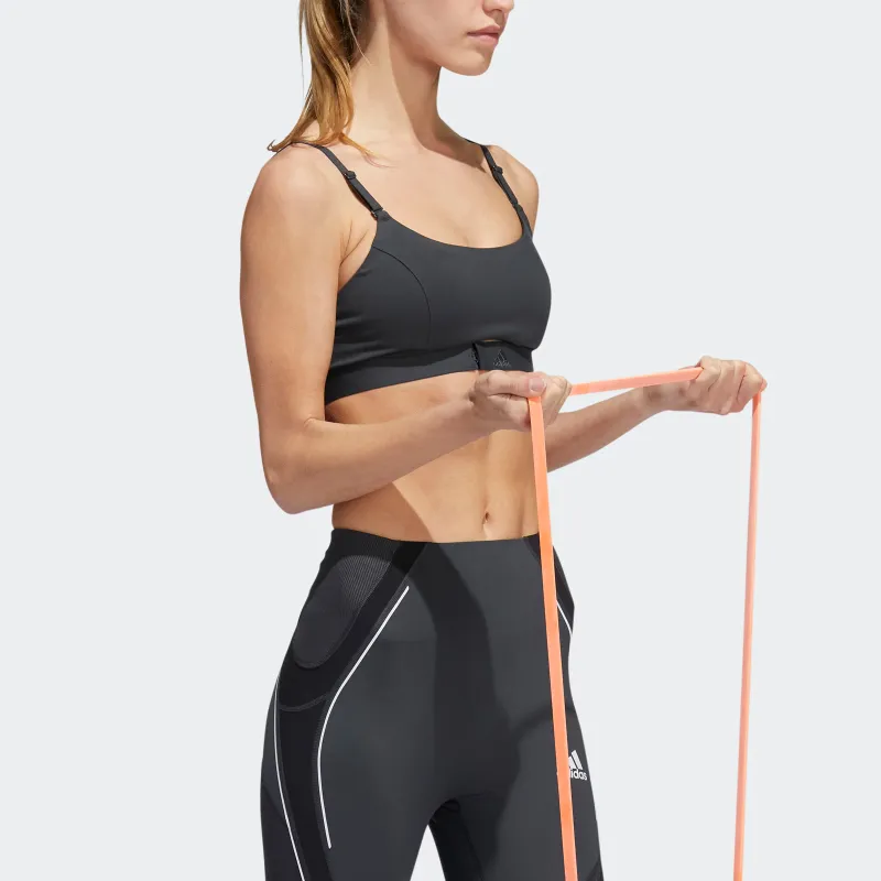 Adidas AEROIMPACT LIGHT SUPPORT BRA Sports Underwear Women's Carbon Black-4