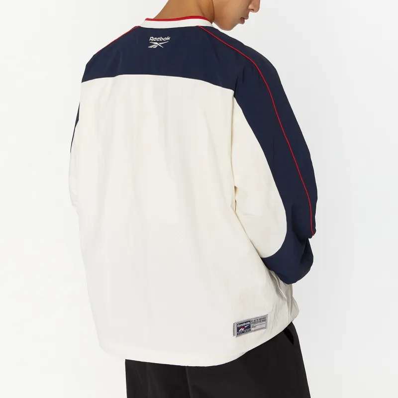 Reebok T-Shirt Men's White/Navy Blue-3