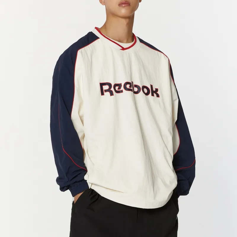 Reebok T-Shirt Men's White/Navy Blue-2