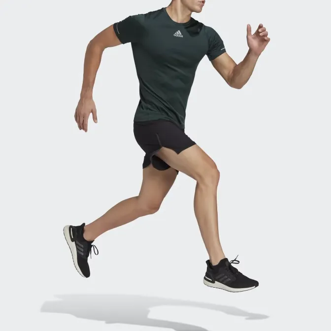 Adidas X-CITY T-Shirt Men's Dark Shadow Green-3