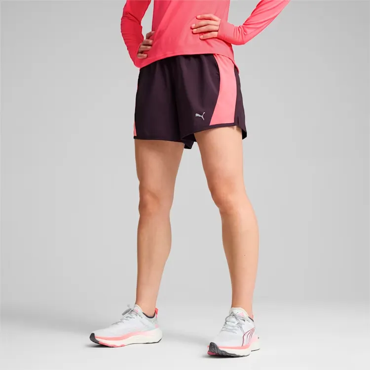 PUMA Velocity Tech Run Casual Shorts Women's Midnight Fuchsia-4