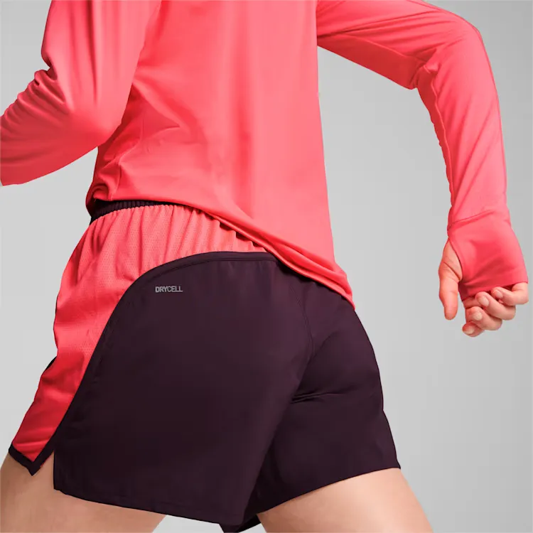 PUMA Velocity Tech Run Casual Shorts Women's Midnight Fuchsia-3