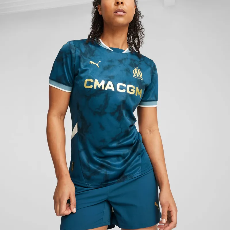PUMA Olympique De Marseilleaway Soccer Jerseys Women's Blue-2