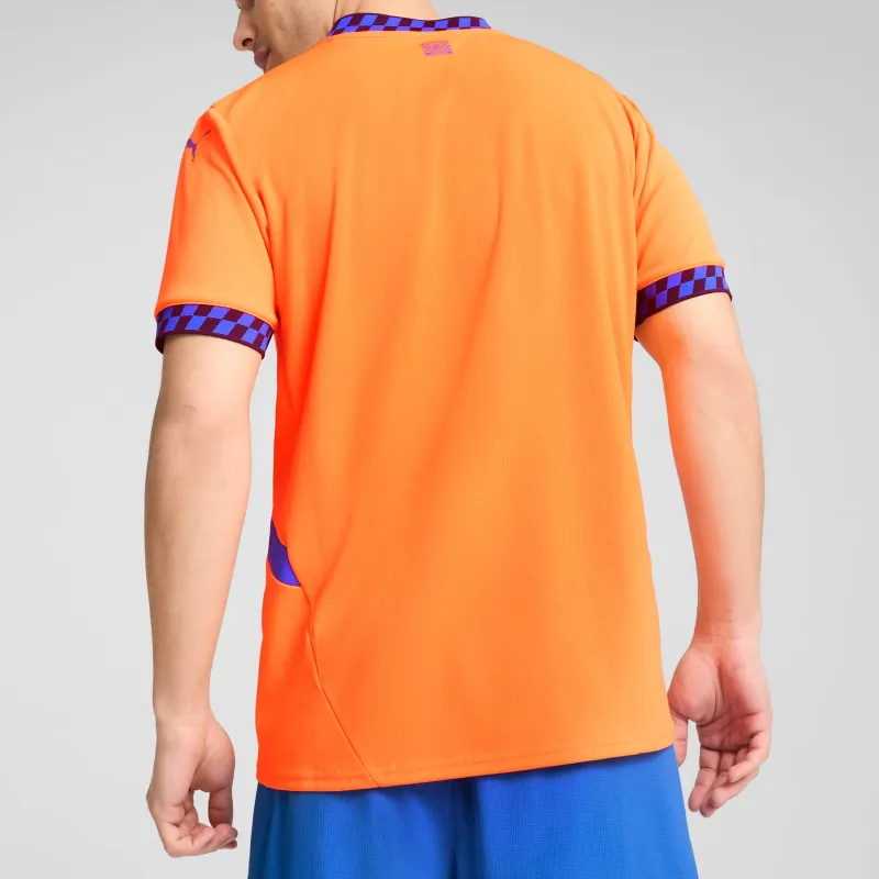 PUMA Olympique De Marseille Soccer Jerseys Men's Neon Orange-3
