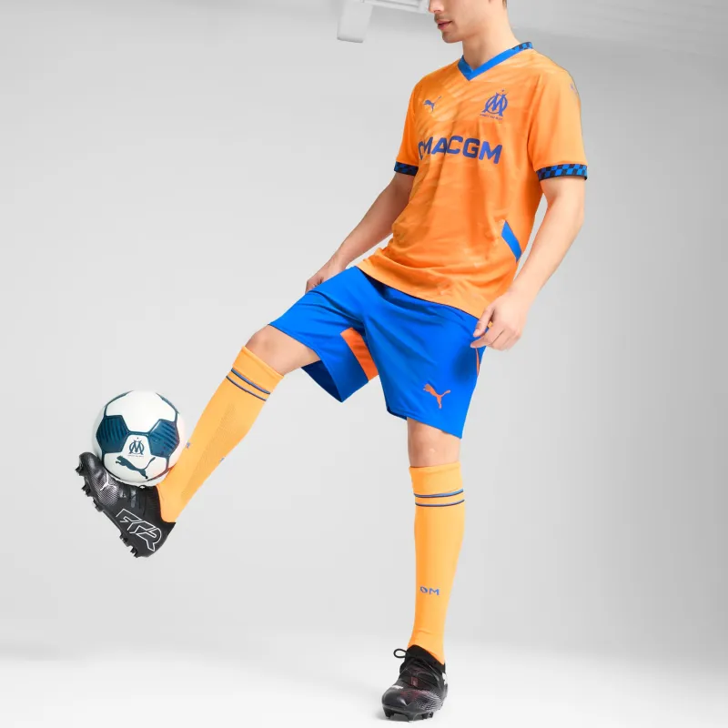 PUMA Olympique De Marseille Soccer Jerseys Men's Neon Orange-2