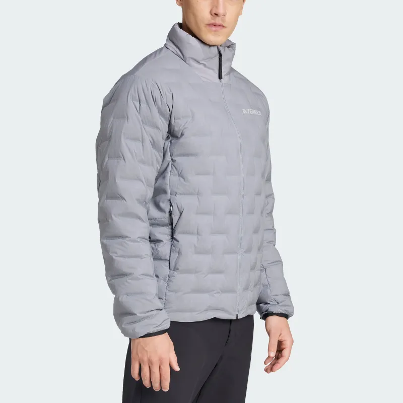 Adidas FW24 Puffer Jacket Men Pure Quality Gray-5