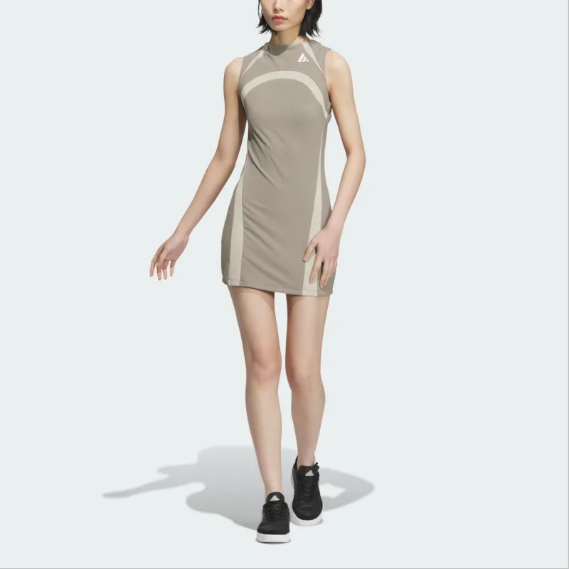 Adidas FW24 Sleeveless Dress Women's Earth Umber-1
