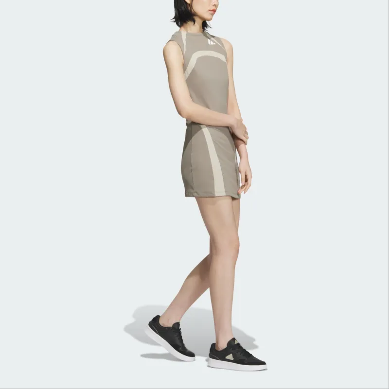 Adidas FW24 Sleeveless Dress Women's Earth Umber-3