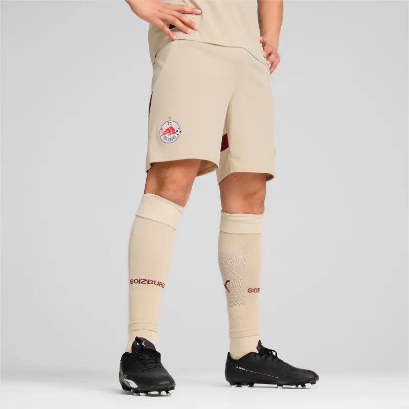 PUMA FC Red Bull Salzburg FW24 Soccer Bottoms Men's Wheat Flake-3