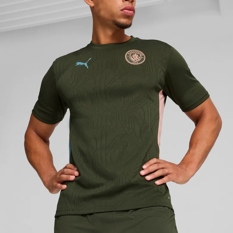 PUMA Manchester City FW24 Soccer Jerseys Men's Green-2