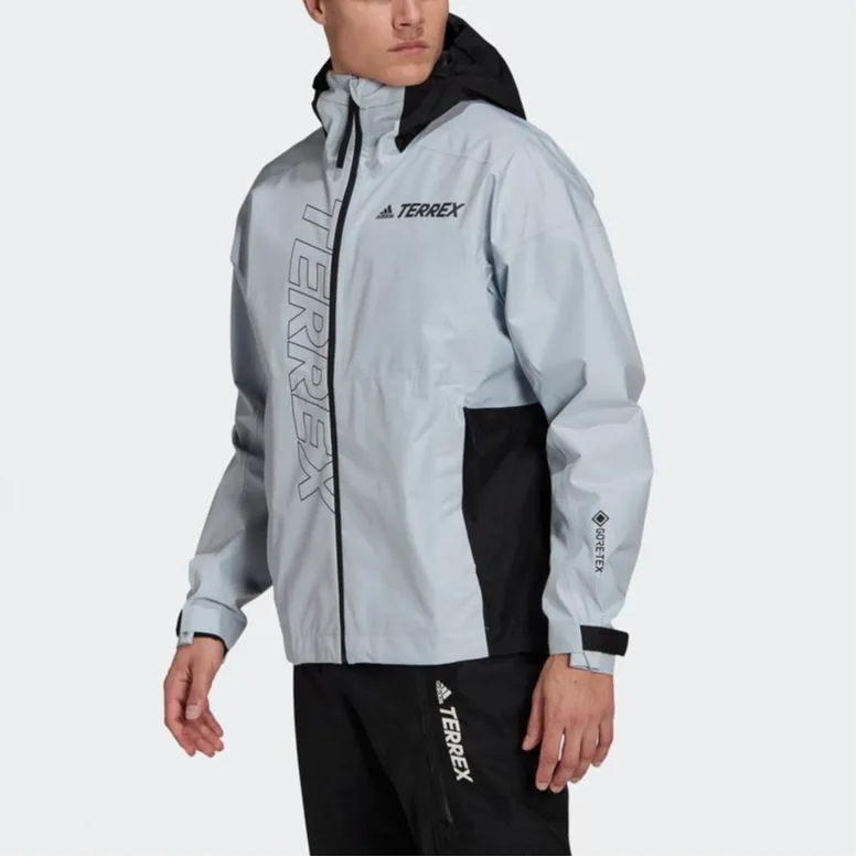 Adidas Adidas Terre Gore-Tex Paclite Jackets Coats Men's Gray-4