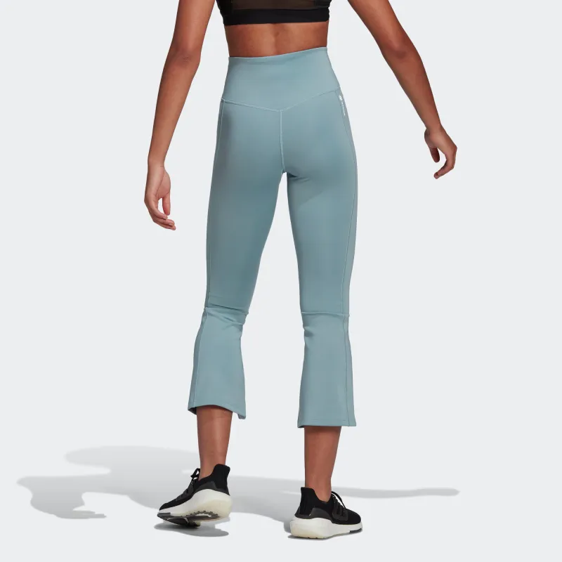 Adidas AEROREADY W FLARED PT Casual Shorts Women's Light Blue-1