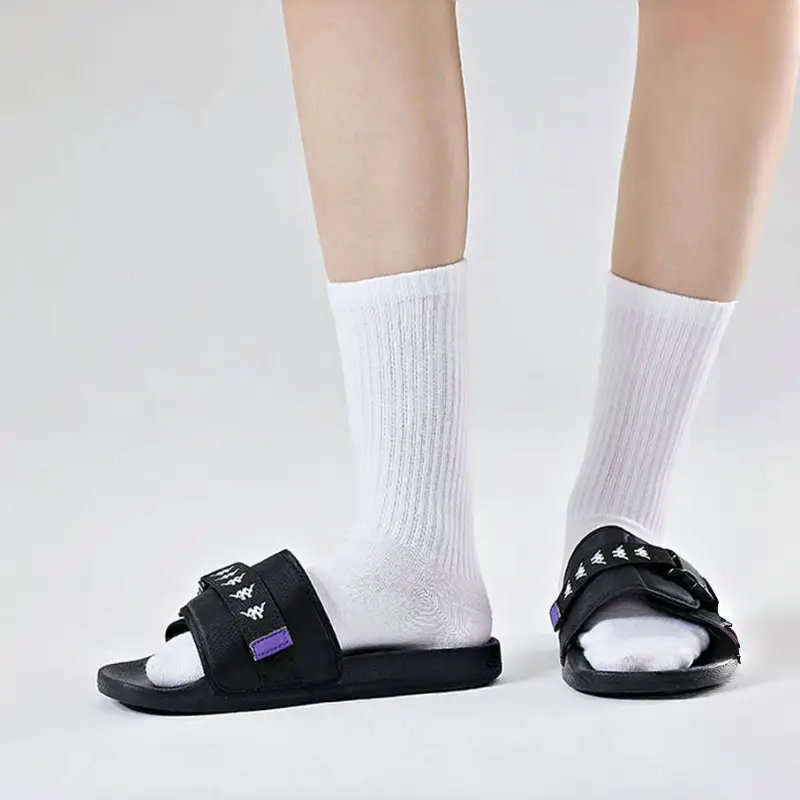 Kappa EVA Rubber Sole Slip Resistant Slide Slippers Unisex Black-6