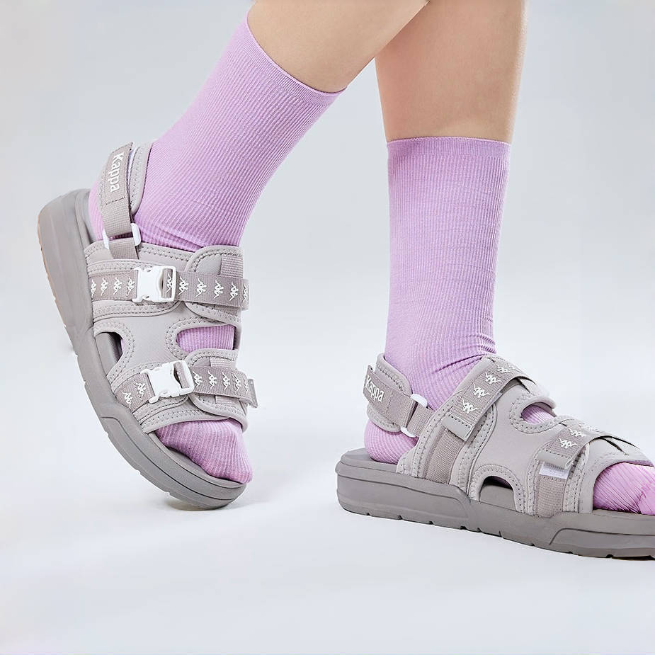 Kappa Beach Sandals Unisex Rose Gray - Cheap Rcj Jordan Outlet