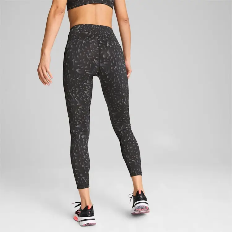PUMA TRAIN Fave Women's High Waisted 7/8 Training Tights Athletic Trousers Women's Black-3
