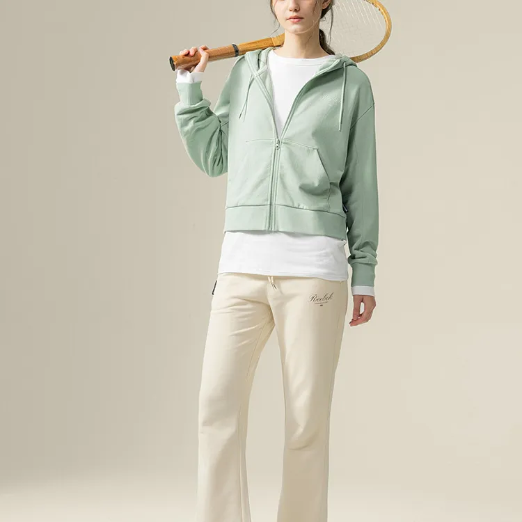 Reebok Sweatshirt Women's Gray Green-2