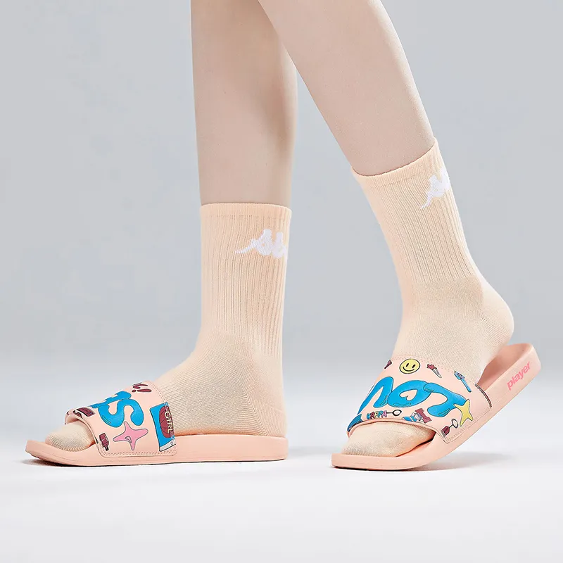 Kappa Player Series Slip Resistant Slide Slippers Women's Pink-5