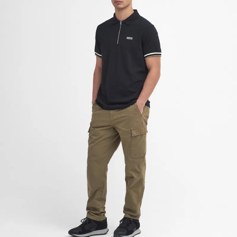 BARBOUR SS24 Polo Shirt Men's Black-5