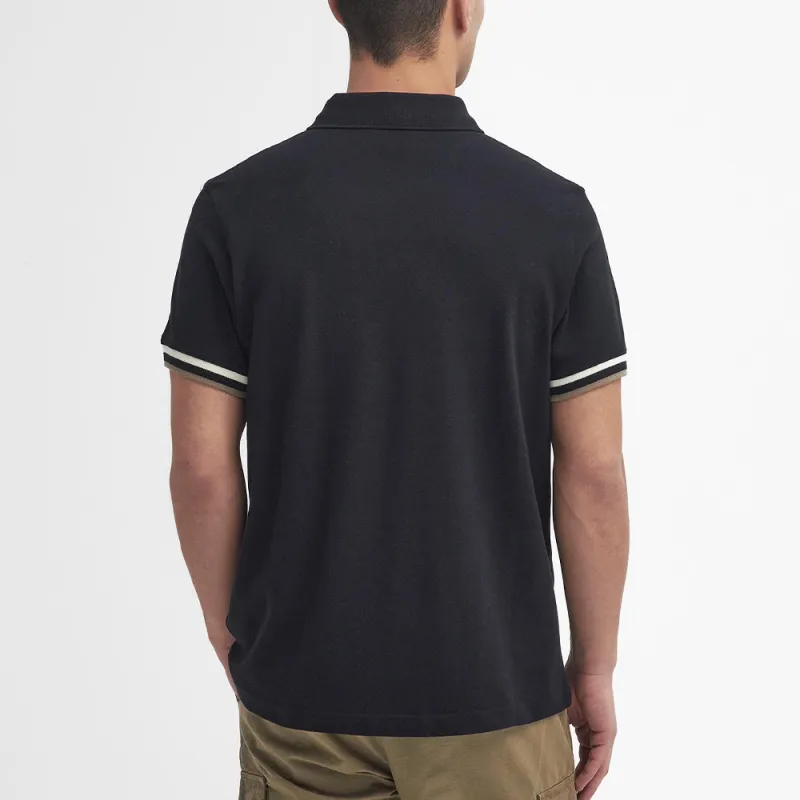 BARBOUR SS24 Polo Shirt Men's Black-2